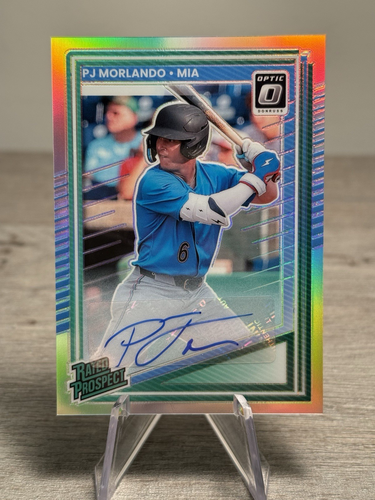 2025 Panini Donruss - Optic Rated Prospects PJ Morlando #168 Holo Prizm Auto
