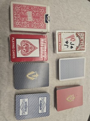 Lot Of Playing Cards, Some Vintage, Some Vegas, 1 NIB.  7 Full Sets.