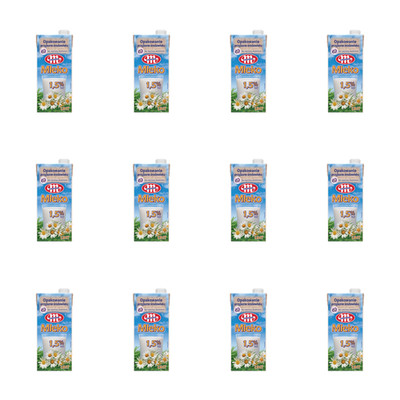 5900512321080 Mlekovita Mleko UHT 1.5% tłuszczu 1l X12 SM Mlekovita