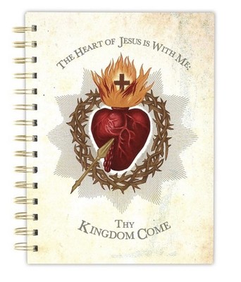 Sacred Heart Hardcover Spiral Notebook Journal Catholic Christian Easter Gift
