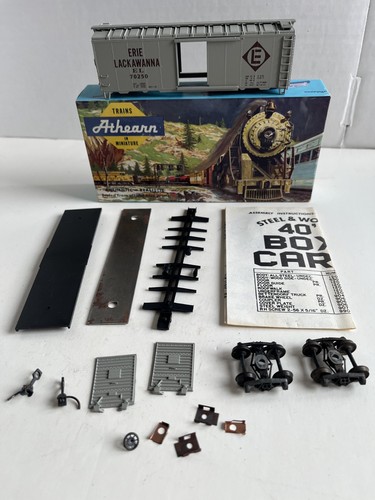 ATHEARN - Escala HO - EL 70250 - Erie Lackawanna - Gris - ¡KIT de vagón de una sola puerta! | Condition: New