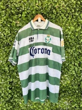 Vintage Rare 90s Authentic Aba Sports Santos Laguna Jersey Sz XLarge