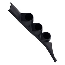 Glowshift Black Triple Pillar Gauge Pod Fits 1986-1993 Dodge Ram 2500 3500 52mm