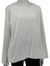 The Row White Long Sleeve Cotton Tunic - Size Small