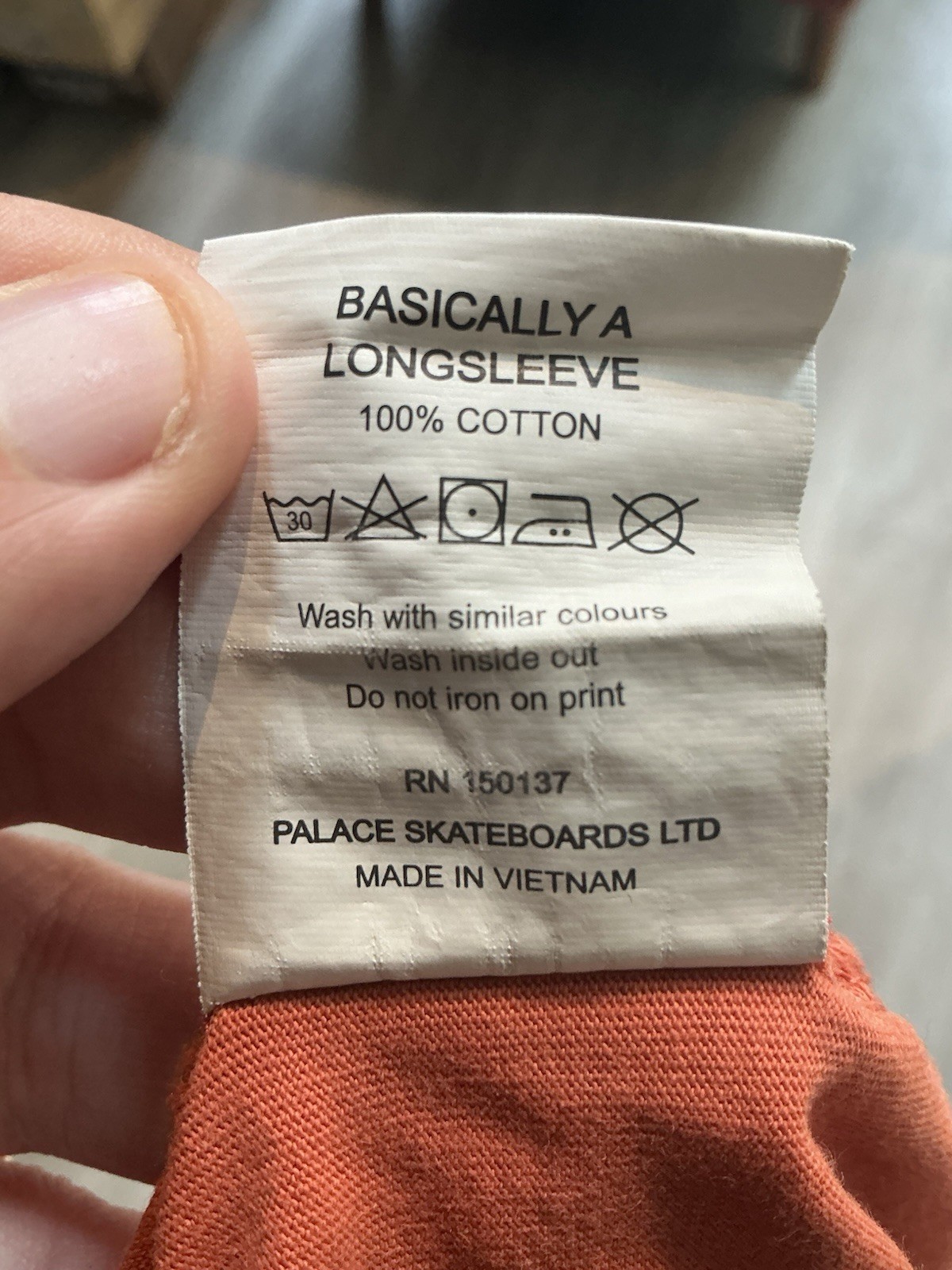 Palace Orange Basically A Longsleeve Shirt FW23 Size L image 5
