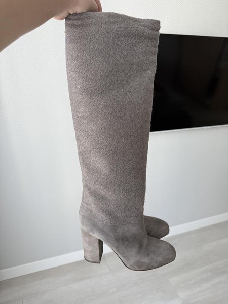 Women Loro Piana Boots Brown Suede 37.5