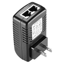 Power Injector for POE Power over Ethernet 48V/0.5Amp for IP Devices