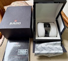 RADO DIASTAR SWISS 152.0332.3 Black Dial Quartz Ceramic Watch