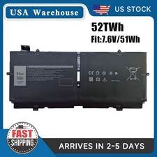 Battery For Dell XPS 13 7390 2-in-1 P103G P103G001/002 XX3T7 MM6M8 52TWh 7.6V