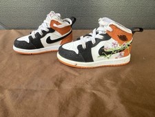 Nike Jordan 1 Mid SE Basketball Blossom PS SIZE BOYS 7C Shoes Sneakers