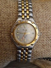 Bulova Women's Marine Star Quartz Silver Stainless Steel Watch Works New Battery