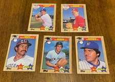 1987 Topps Baseball Lot (234Cards) 3 RC, All-Stars, Mix Commons, players listed