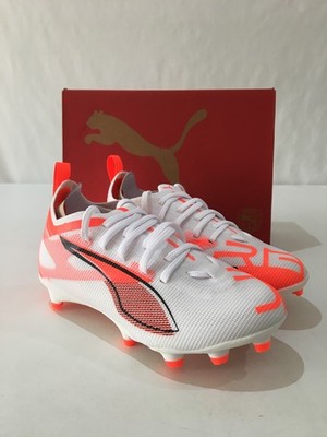 Puma Ultra 5 Pro FG/AG Fußballschuhe Kinder Größe 10 Eur28 weiß/orange Boots Neu
