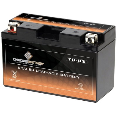 YT7B-BS High Performance - Maintenance Free - Sealed AGM Motorcycle Battery