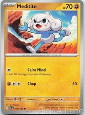 Meditite 78/142 Common Stellar Crown Pokemon Near Mint