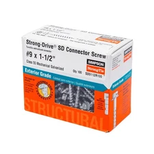 Simpson Strong-Tie SD9112R100 Star Structural Screws No.9 S x 1-1/2 L in. 3 Pack