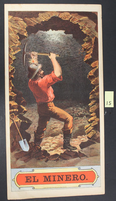 Original PLug Tobacco Label Caddy El Minero Gold Miner Mining Prospector (15)