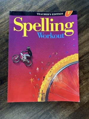 Spelling Workout F Teacher Edition, Modern Curriculum Press, Very Good!