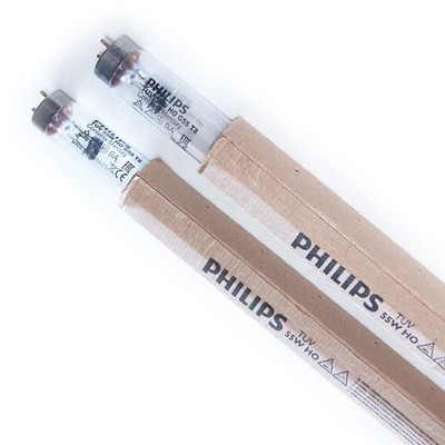2 Stück Set UVC Ersatzlampen Philips 55 Watt TUV 55W HO G55 T8 Birne Brenner für