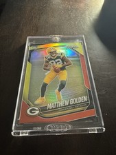 2025 Panini Prizm Matthew Golden RC Red & Yel...