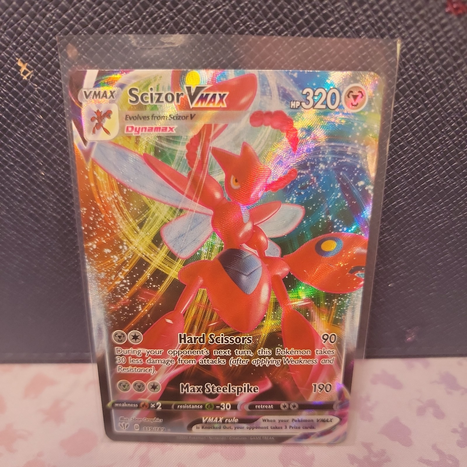 Pokemon Card - Scizor VMAX Darkness Ablaze 119/189 Ultra Rare