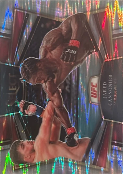2023 Panini Select UFC Snapshots#13 Jared Cannonier Flash Prizms - Image 2 of 2