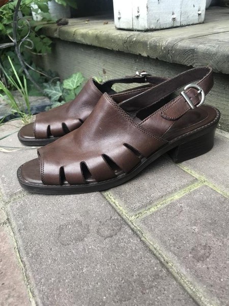 Women Ecco Heels Brown 38 #3R45