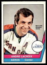 1977-78 O-Pee-Chee WHA VTG Hockey Andre Lacroix Houston Aeros #30