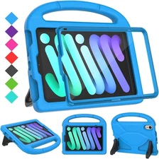 SUPLIK Kids Case for iPad mini 7 (A17 Pro) 2024 & 6 2021, Blue 