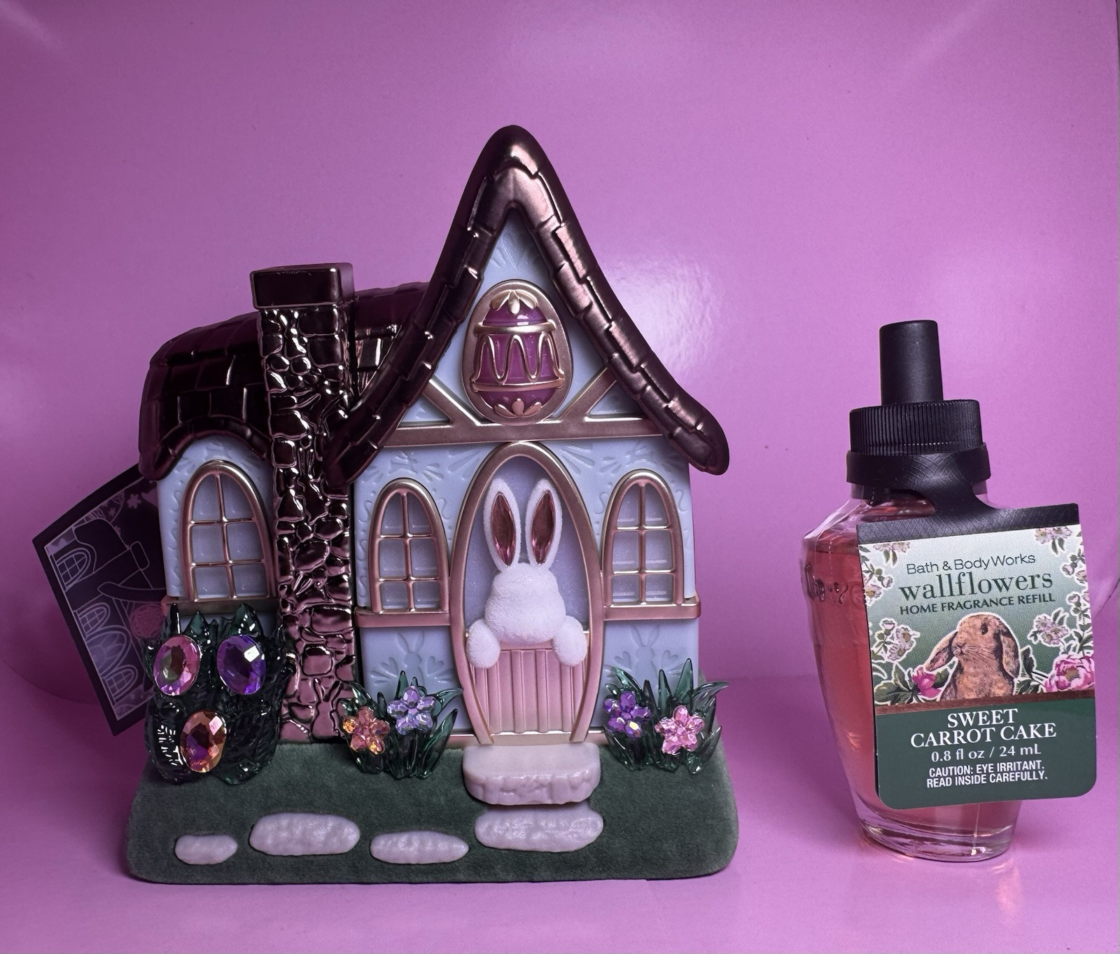 NWT WALLFLOWER BUN BUN COTTAGE PROJECTOR +Easter REFILL2025  Bath And Body Works