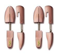 Women  s Cedar Wood Shoe Trees 2 Pairs Adjustable, Aromatic, USA Made Small...