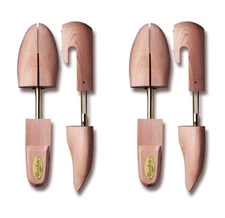 Women’s Cedar Wood Shoe Trees (2 Pairs) Adjustable, Aromatic, USA Made (Small...