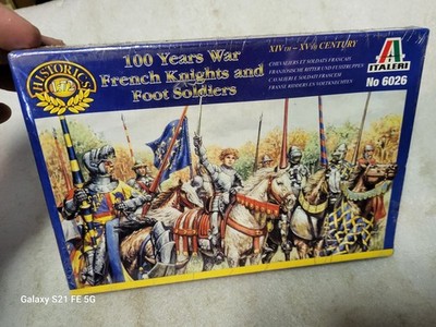 Italeri XIV-XV Century 100 Year War French Knights Soldier Figures 1/72 #6026