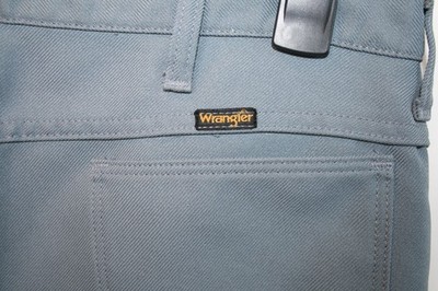 Vintage Wrangler Blue Sta Press Pants Poly Hose Gr. 38 x 33 USA Western
