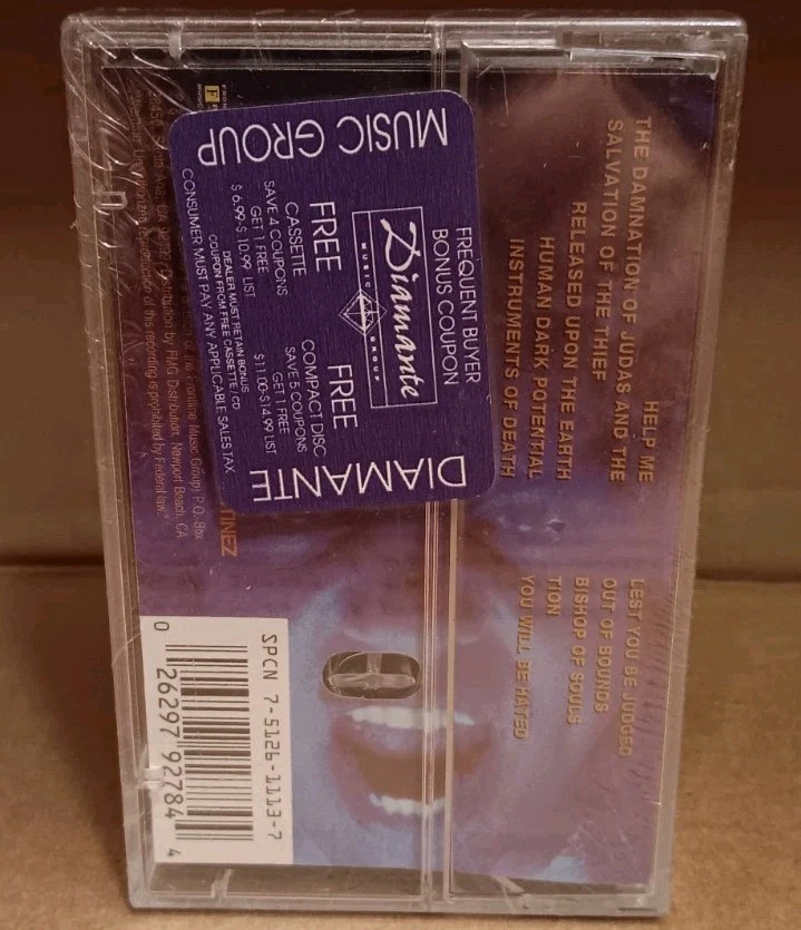 Vengeance Rising Released Upon The Earth Cassette Christian Metal Vintage New - Image 3 of 3