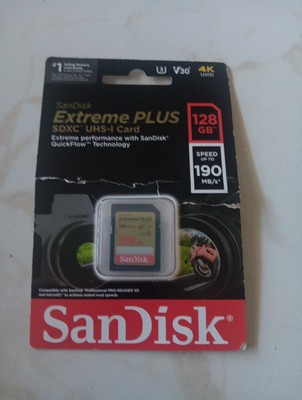 SEALED SanDisk Extreme Plus SDXC UHS-I Card (128GB) 190 MB/S SPEED