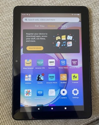 Amazon Fire HD 8 (12th Gen., 32GB, Wi-Fi, 8-inch) Black + 64GB MicroSD Card