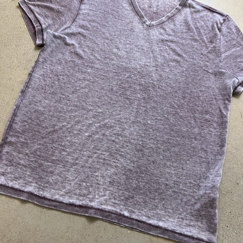 Lucky Brand Venice Burnout Wash T-Shirt Size Mens Large Casual Red V ...