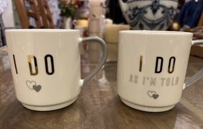  Paar I Do & I Do As I m Told Tassen. Next. Sehr guter Zustand. Hochzeit Verlobung frisch Vermählt 