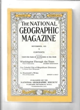 1931 National Geographic  November  Washington, DC in color,  Orinco River