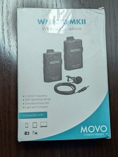 Movo WMIC10 2.4GHz Wireless Lavalier Microphone System 50-Foot Transmission 