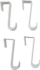 Dependable Industries inc. Essentials Over-The-Door Hanger Hook Medium, White 