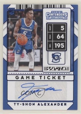 2020 Contenders Draft Picks Sticker 31/99 Ty-Shon Alexander Rookie Auto RC 2u3