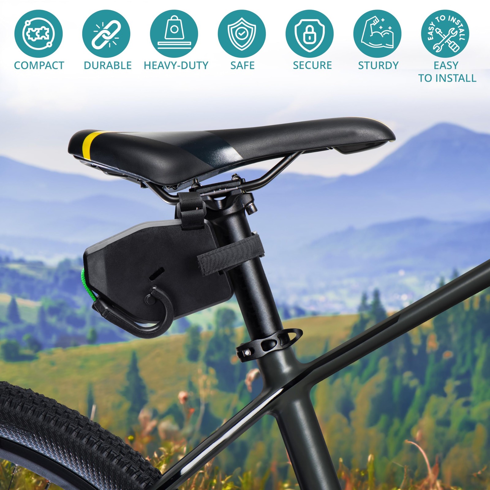 Bicicletta mountain bike portatile corda di trazione 2,5 m bicicletta corda di traino bambini DE foto 6