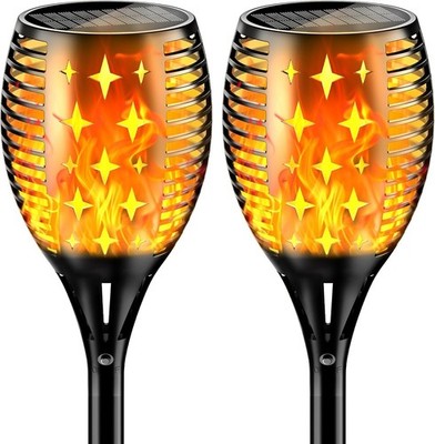 YoungPower 43'' Large Solar Torch Lights Flickering Flames Torches, Waterproof