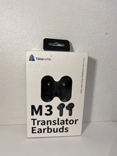 TimeKettle M3 White Bluetooth 3 In 1 Language Translator Earbuds With APP