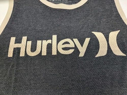 Hurley Men's Grey Tank Top Size Small Polyester/Cotton #6769 - Picture 4 of 6