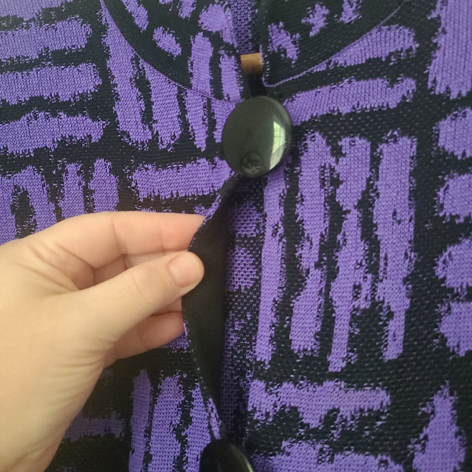 Ming Wang Abstract Cardigan Statement Jacket Sz S… - image 6