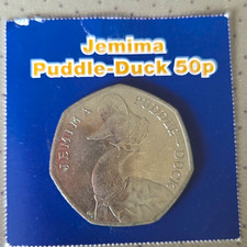 Jemima Puddle-Duck 50p Coin 2016 Elizabeth II Era Uncertified Ungraded
