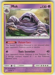 Muk 63/181 Sun & Moon Team Up Rare